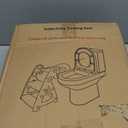 Primlect Potty Training Seat, 2-in-1 Toddler Toilet Seat with Step Stool, Ultra-Stable Potty Chair Attachment, Adjustable Seat and Step Ladder, Non-Slip Design, Splash Guard for Boys and Girls(Grey) (Gray)