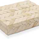 Handicrafts Home Decorative Box 8x6 – Photo Storage Box, Jewelry Organizer, Modern Decorative Storage Box with Lid, Bohemian Table Décor, Vintage Keepsake Box for Shelf or Coffee Table Décor