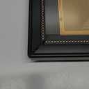 HOUSE DAY Diploma Frame 8.5 x 11 with Black over Gold Mat or Display 11x14 Diploma Frame 11x14 without Mat, High Definition Glass Certificate Frames 8.5 x 11 Degree 11 x 14 Diploma Frames, Black with Gold Beads, 1 Pack