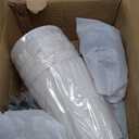 FIYUEOYI 5-Light Modern Chandeliers, Pendant Lights Fixture with Linen Beige Fabric Shade for Living Room Dining Room Bedroom Hallway Entryway, Height Adjustable,E12