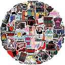 2 x Hockey Stickers |50 Pcs Field Hockey Waterproof Vinyl Decals for Water Bottles Laptop Luggage Cup Computer Mobile Phone Skateboard Guitar Dcor