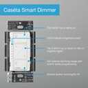 Lutron Caseta 3 Way Smart Dimmer Light Switch Kit, Includes Pico Remote, Bracket, and LED Dimmer Switch, No Neutral Required, P-PKG1WB-WH