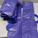 TICONN 6 Pack Extra Large Moving Bags Heavy Duty with Zippers & Carrying Handles, Durable Storage Bags Moving Boxes for Closet Organizers and Storage (6 Pack, Blue)