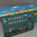 90 Pcs Reusable Water Balls, Reusable Water Balloons for Outdoor Toys and Games, Water Toys for Kids and Adults Boys and Girls - Summer Toys Ball for Pool and Backyard Fun