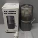 YOTIME 4 in 1 Travel Dispenser Bottle, Vacuum Silicone Suction Cup for Smooth Walls, TSA Approved Leak Proof Travel Size Containers for Toiletries, Shampoo, Body Wash and Conditioner, Gray