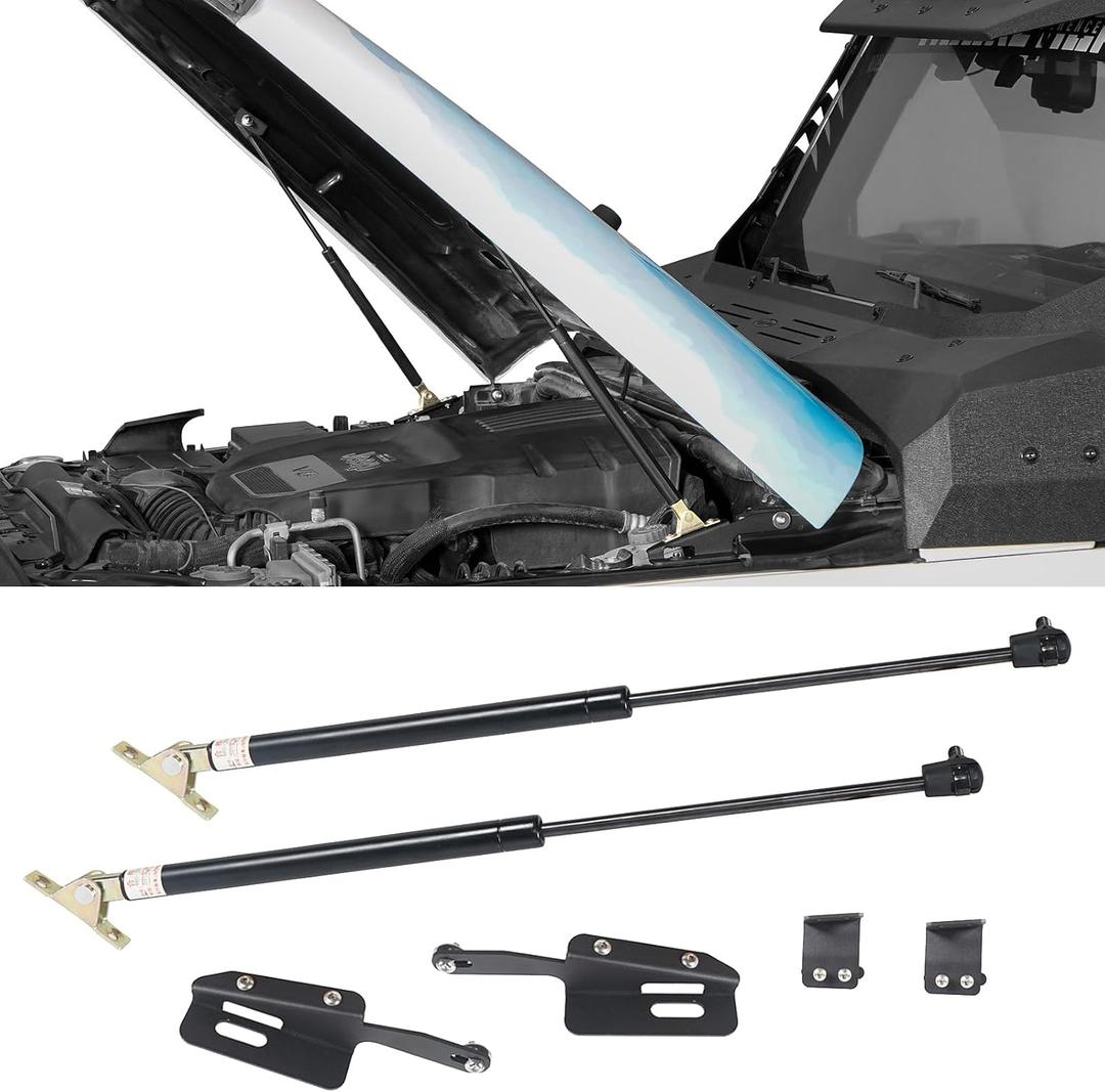 Hooke Road JK Hood Struts Lift Support Kit for 2011-2018 Jeep Wrangler