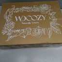WDCOZY 100% Cotton Muslin Blanket King Size 4-Layer for Bed Breathable Lightweight Soft Large Boho Farmhouse Linen Tassels Ruffle Gauze Blankets 108x90 Inches Brown Mocha Chocolate Coffee Taupe