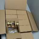 Goldenwarm 8 Pack Brushed Gold Privacy Door Knobs Interior for Bedroom & Bathroom, Classic Gold Interior Door Knobs