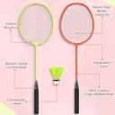 20/40 Pack Badminton Rackets Set with Shuttlecocks and Carrying Bags, Sturdy Lightweight Badminton Rackets Racquet for Adults Beginners Indoor Outdoor