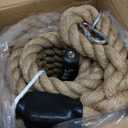 Climbing Rope Gym Workout - 10FT 15FT 20FT 25FT 30FT 35FT Heavy Duty Jute Thick Ropes for Adults Strength Training Outdoor Tree Swing Indoor Home Fitness Exercise - 1.5 Inch