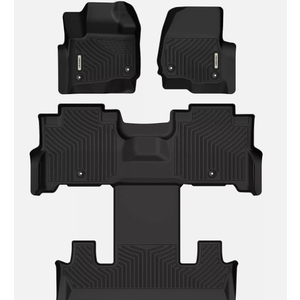 OEDRO 3 Rows Floor Mats Liners Set for 2018-2025 Expedition 2nd Row Bucket Seats