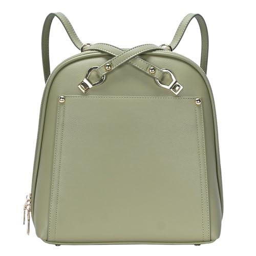 MMS Brands Miztique Daisy Convertible Backpack Purse for Women | Vegan Leather Shoulder Strap Bag or Convertible Backpack | (Sage)