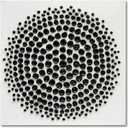 Art Hand Painted Black and White Abstract Texture Art Oil Painting Modern Art Canvas Wall Art Deco 24x24 inches