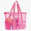 2 Pack Mesh Beach Bag Large Beach Tote for Pool and Swimming Travel Daily