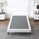 Box Spring Twin 4 Inch, Heavy Duty BoxSpring Twin, Sturdy Box Spring Only, Easy Assembly, Noise Free