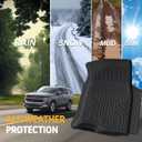 Floor Mats for Chevy Tahoe/GMC Yukon 2021-2026, All Weather Floor Mats Trunk Cargo Liner with Backrest Protectors and Door Sill Guards Accessories, Full Coverage Set (Fit 7 Seats)