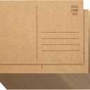 Sustainable Greetings 100 Pack Bulk Kraft Paper Blank Postcards for Mailing, Wedding, DIY Arts and Crafts, 350gsm (4 x 6 In) - Blank Greeting Cards - Post Cards Mailing