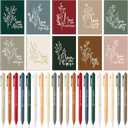 Affrolling 60 Pcs Inspirational Notebooks Motivational Mini Notepads with Pen Bulk Aesthetic End of Year Gift for Volunteer Employee Assistant Secretary Teacher Nurse Office Staff (Joyous Colors)
