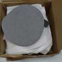 Instant Dry Stone Absorbent Diatomite Coaster Set of 6 for Drinks Wine Coffee, Modern Unique Cup Diatomaceous Earth Coasters for Coffee Table Office Desk, Deep Grey