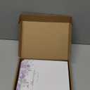 Funeral Thank You Cards with Envelopes, Set of 50, Purple Watercolor Butterfly Floral Design Message Inside 4x6In Sympathy Thank You Card for Funeral Bereavement