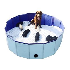 Artilife Whelping Box for Dogs Welp Box Whelping Pool,Puppy Whelping Pen for Dogs Puppies,Great for Puppies,Easy to Clean (47inch Dia.x12inch H(120x30cm), Blue)