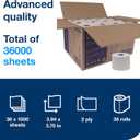 Tork High-Capacity Toilet Paper Roll White T26, Advanced, 2-Ply, 36 x 1000 sheets, 110292A