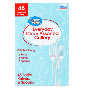 PLASTIC CUTLERY 48 PCS, Pack of 2