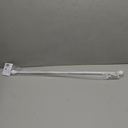 Kenney KN55250 Davenport Ball End Petite Café Decorative Window Curtain Rod, 28-48" Adjustable Length, White Finish, 1/2" Diameter Steel Tube