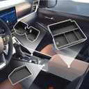 SXCY 3PCS for 2024-2026 Lexus GX550 Center Console Organizer for 2025 2026 Lexus GX550 Accessories [Armrest Console Tray+Cupholder+Wireless Charging Mat] 2024+ GX550 Armrest Insert Storage Organizer