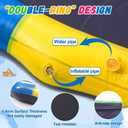 12 ft Giant Inflatable Splash Pad Extra Large 144" 2025 Update Non Slip Pad for Adults Large Dogs Pets Giant Thicken Sprinkler Pool Summer Outdoor Fun Backyard Fountain Play Mat (Cute Style)