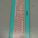 Logitech MK270 Wireless Keyboard and Mouse Combo for Windows, 2.4 GHz Wireless, Compact Mouse, 8 Multimedia and Shortcut Keys, 2-Year Battery Life, for PC, Laptop - Rose