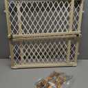Toddleroo by North States - Diamond Mesh Wooden Baby Gate: Pressure Mounted Baby Gate for Doorways - Adjustable 26.5 to 42 Inches Wide - 23 Inches Tall