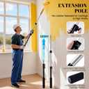 Mister Rui Paint Roller Kit with Extension Pole, 17 PCS Set, 9 Inch 4 Inch Paint Rollers with Tray, Paint Brushes for DIY & Professional Painting Projects, Complete Set for Home Improvement