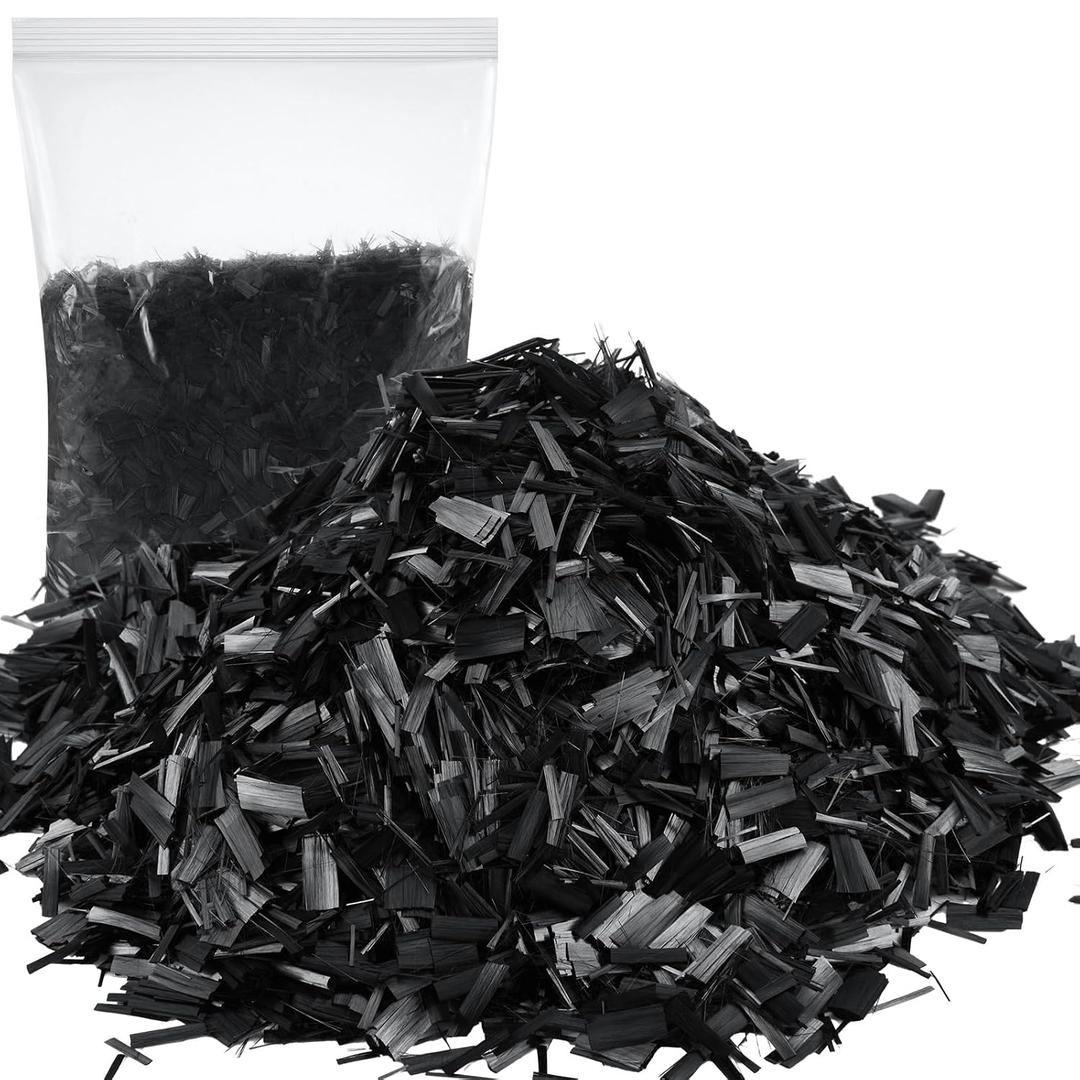 Windyun 1.1 lb 0.5" Chopped Carbon Fiber Kit, Black