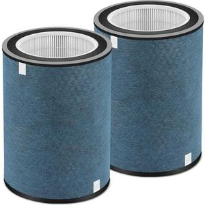 HP301 HP302 Replacement Filter 2Pack Compatible with Shark HP300 Series &HC502 Air Purifier MAX,HP200 Series HP202 HP201 &HP232 Filter Cleans Up to 99.98% Particles #HE2FKBAS,HE2FKBASMB