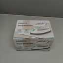 BEAUTURAL Mini Travel Steam Iron for Clothes with Dual Voltage, Temperature Control, Non-Stick Soleplate and Cord Storage, Ideal for Sewing, Quilting and Handcraft (White)