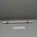 Amazon Basics Tension Curtain Rod, Adjustable 24-36" Width - White, Classic Finial