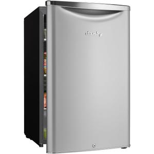 Danby DAR044A6DDB Contemporary Classic 4.4 Cu.Ft. Mini Fridge, Compact Refrigerator for Bedroom, Living Room, Bar, Dorm, Kitchen, Office, E-Star in Silver, 3 Sq Ft Danby DAR044A6DDB Contemporary Classic 4.4 Cu.Ft. Mini Fridge, Compact Refrigerator for Bedroom, Living Room, Bar, Dorm, Kitchen, Office, E-Star in Silver, 3 Sq Ft