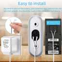 Video doorbell Special Power Transformer, 18V500MA Ring doorbell Power Adapter, Compatible with Ring, Nest, Eufy, Wyze, Arlo Wireless Video doorbell (with 315in Cable White)