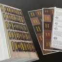 3 x Thinkor Reposition Laminated Bible Tabs, Large Print Stickers, Easy to Read & Apply Bible Tabs for Women & Man (Gold Earthy Brown)