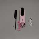 Go Brush Pro 2026 Hair Straightener Brush 300 Million Negative Ionic Portable Hair Straightener Comb for Women with 4 Temps Fast Heating MCH Ceramic Coating Smooth Frizz Hair Light Pink