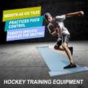 kasifei 6ft Slide Board, Portable Ice Hockey Training Aid, Hockey Training Equipment for Low-Impact, Home Gym Workout and Sports Training, 72 inches