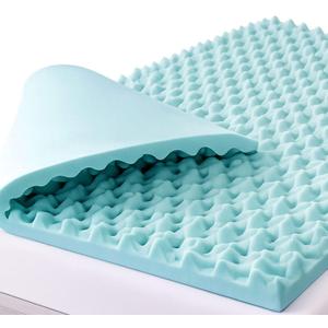 DMI 2-Inch Foam Mattress Topper, Egg Crate Foam Pad for Support, Air Circulation, Pressure Relief & Weight Distribution, Twin Size 33 x 72, Blue