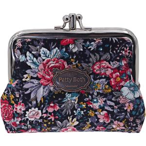 Patty Both Cute Classic Floral Exquisite Buckle Coin Purse (13)