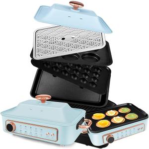 1500W Cooktop Stove Countertop Electric Induction Burner Smokeless Cooktop Stove Countertop Multi-Function for Korean BBQ Grills,Skillet,Griddle and Steaming