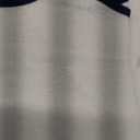 Lush Decor Coastal Chic Scallop Edge Linen Textured Bed Skirt Navy/White Single Queen - Soft Elegant Luxury Easy Fit Elastic Band Tailored Bedskirt