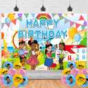 Gracies Cartoon Corner Birthday Party Supplies Backdrop 5x3 Cartoon Gracies Happy Birthday Background Photography Cartoon Party Decorations Banner Photo Booth Props