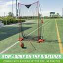 GoSports Football Kicking Tee Metal Place Kicking Stand for Field Goal Kicks - Portable Holder Compatible with All Football Sizes