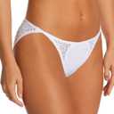 Maidenform Women's M String Bikini (Large, White)