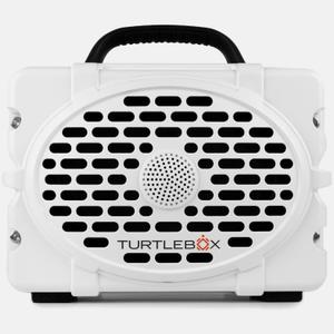 Turtlebox Original Gen 3: Portable Outdoor Bluetooth Speaker  Ultra-Loud (120dB), Waterproof (IP67), Rugged, Impact-Resistant, 3-Day Battery | Party Mode: Unlimited Pairing for Stereo Sound, White